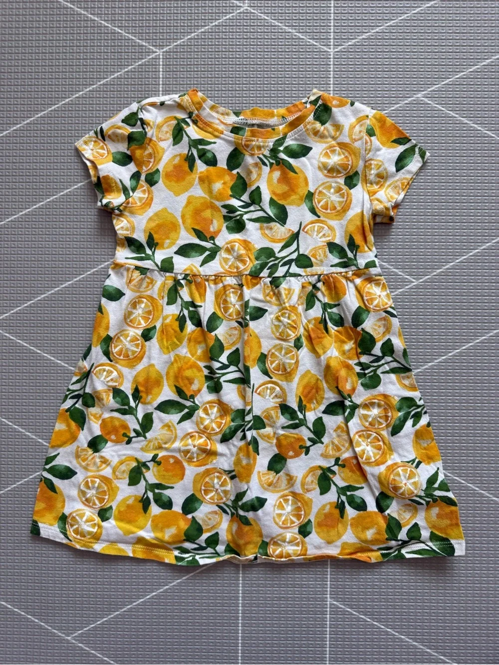 Old Navy|Baby Girls/Toddler Lemon Print Cotton play Dress in Yellow,3T•••Boho